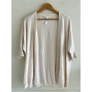 Gilligan & O'Malley Open Cardigan Sleepwear Cream Size Medium Modest Quiet Lux